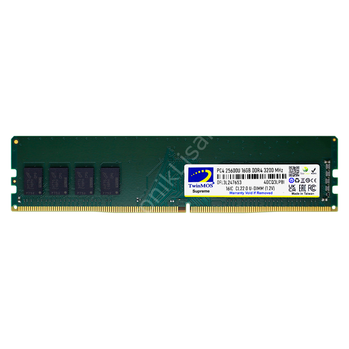 16 Gb Ddr4 3200mhz Twinmos Cl22 1.2v (mdd416gb3200d)