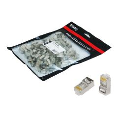 Frisby Fnw-rj4522n 100 Lu Paket Rj45 Ftp Cat6 Metal Konnektor