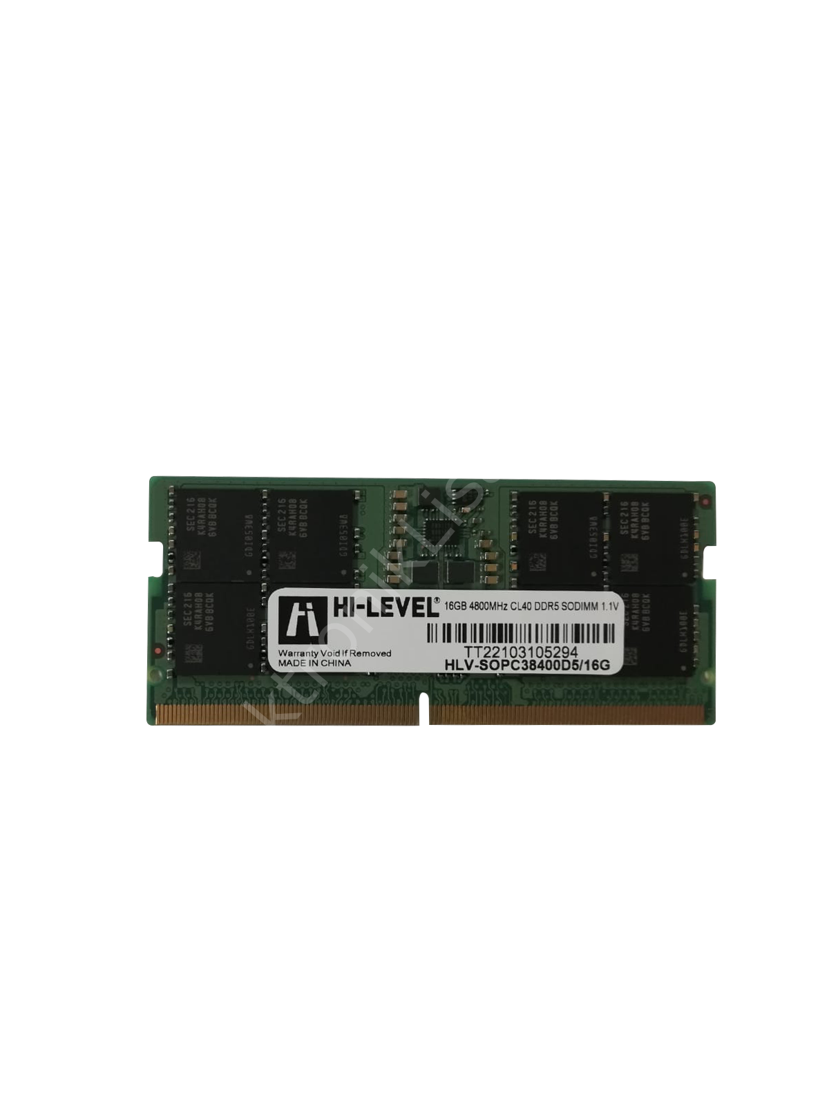 16 Gb Ddr5 4800mhz Hi-level Cl40 Sodimm (hlv-sopc38400d5/16g)