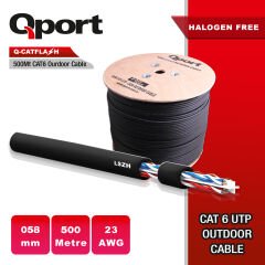 Qport 500m Cat6 Makarali Outdoor Lszh Kablo (q-catflash)