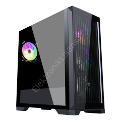 Frisby FC-9455G 850W 80+Bronze USB3.0 4x12cm RGB Fan Mid Tower ATX Siyah Kasa