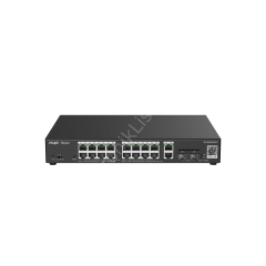 Ruijie RG-ES220GS-P 20 Port 10/100/1000 16xPoE 250W + 2SFP Yönetilebilir Switch