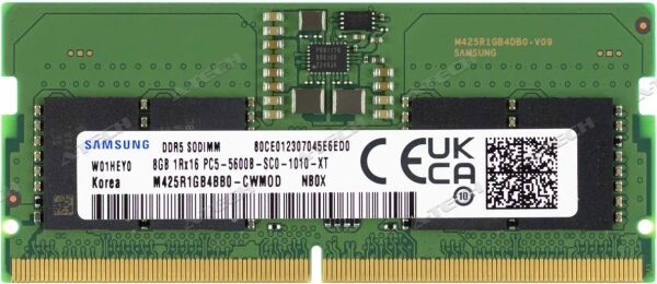 Samsung 8 Gb Ddr5 5600 Mhz 1.1v Sodimm (M425R1Gb4Pb0-Cwmod)