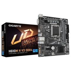 Gigabyte H610M-H-V3-DDR4 1700P DDR4 Ses GLAN HDMI/VGA SATA3 USB3.2 mATX