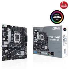 Asus Prime B760M-K-D4 1700P DDR4 Ses Glan HDMI/VGA Sata3 Usb3.2 Matx