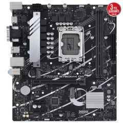 Asus Prime B760M-K-D4 1700P DDR4 Ses Glan HDMI/VGA Sata3 Usb3.2 Matx