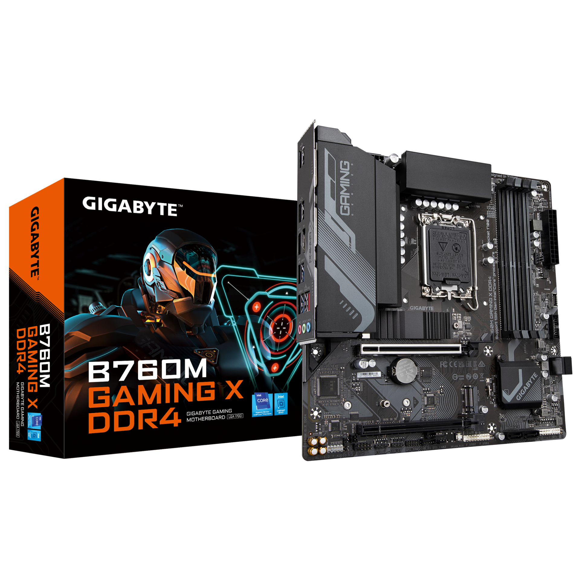 Gigabyte B760M-GAM-X-DDR4 1700P DDR4 Ses Glan DP/HDMI Sata3 Usb3.2 Matx