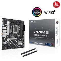 Asus Prime H810M-A Wifi 1851P DDR5 Ses Glan DP/HDMI SATA3 USB3.2 mATX