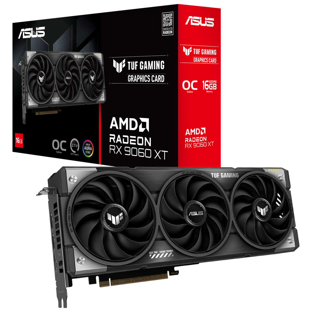 Asus Rx9060xt 16gb Gddr6 128bit 2xdp/hdmi (Tuf-Rx9060xt-O16g-Gaming)