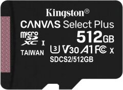 512 Gb Kingston Canvas Select Plus SDHC UHS-1 Class 10 100Mb/s (SDCS2/512Gb)
