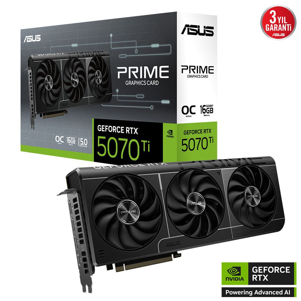 Asus RTX 5070 Ti 16GB GDDR7 256Bit 3xDP/HDMI (Prime-RTX5070Ti-O16G)