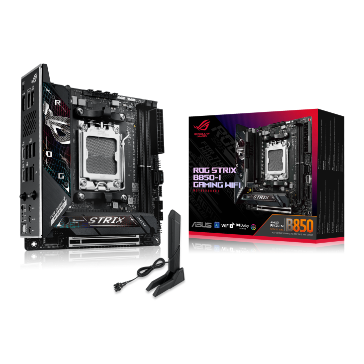 Asus Rog Strix B850-I Gaming Wifi Am5 Ddr5 Ses Glan Hdmi/Usb Sata3 Usb3.2 Mitx