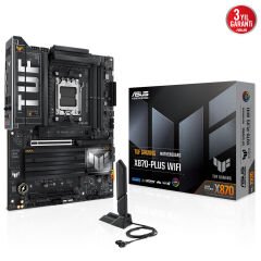 Asus Tuf Gaming X870-Plus Wifi AM5 DDR5 Ses Glan Hdmi/Usb Sata3 Usb3.2 Atx