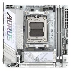 Gigabyte X870i-Aorus-Pro-Ice Am5 Ddr5 Ses Glan Hdmi/Usb4 Sata3 Usb3.2 Mitx