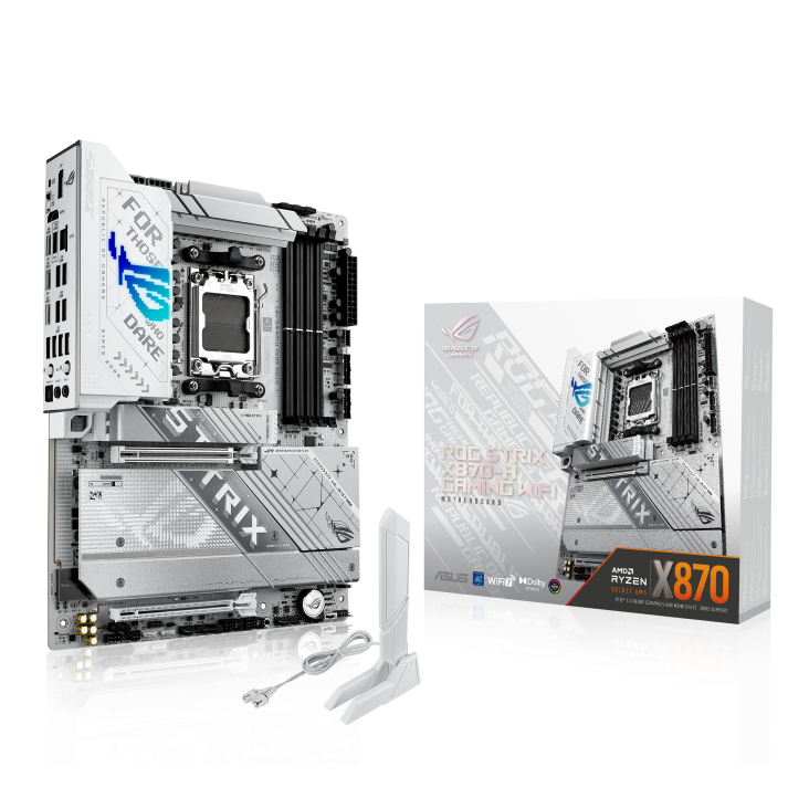 Asus Rog Strix X870-A Gaming Wifi AM5 DDR5 Ses Glan DP/HDMI/USB SATA3 USB3.2 ATX