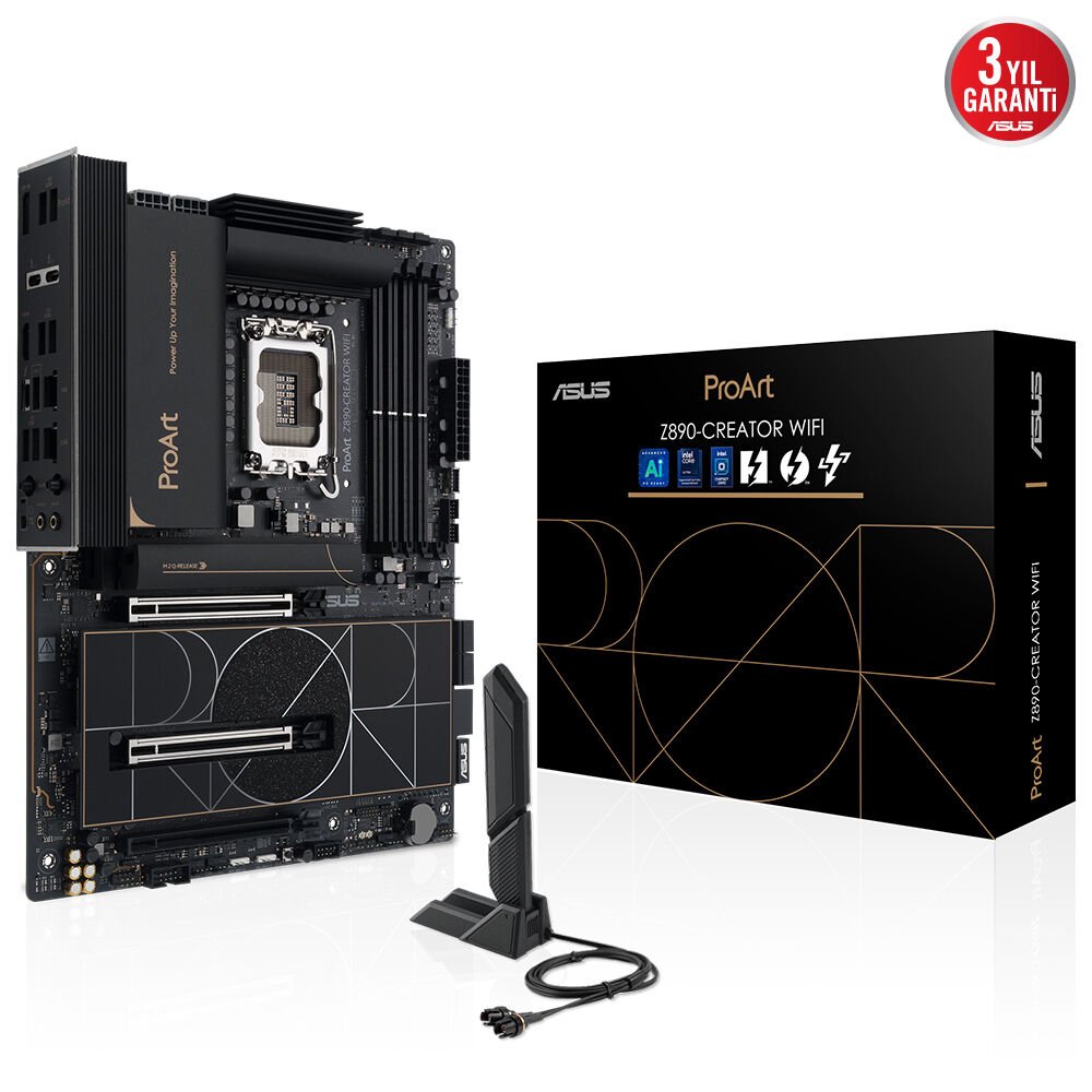 ASUS ProArt Z890-Creator WiFi 1851P DDR5 Ses GLAN HDMI/USB SATA3 USB3.2 ATX