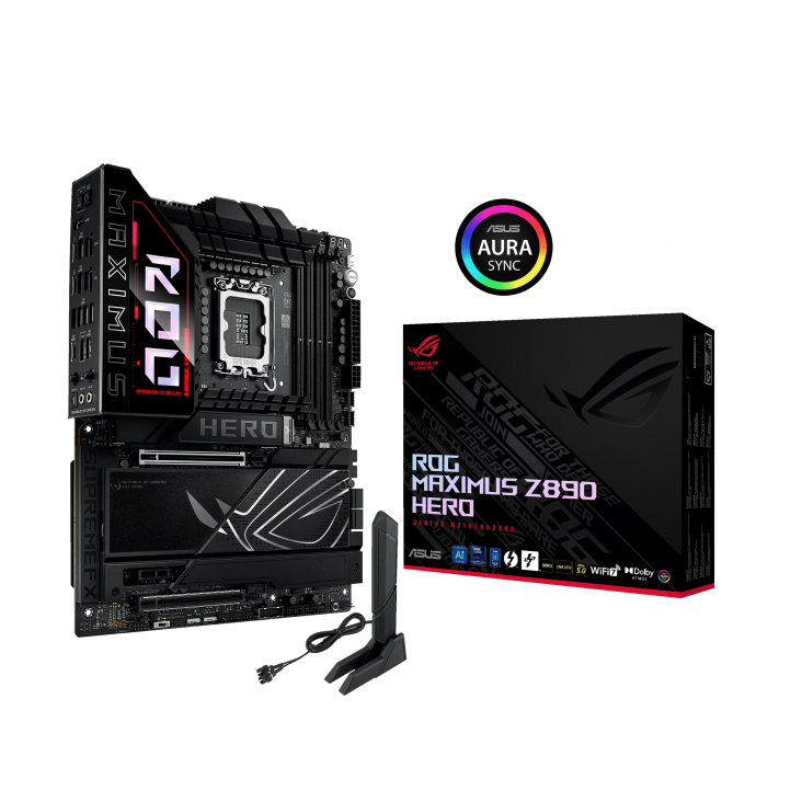 Asus Rog Maximus Z890 Hero 1851p Ddr5 Ses Glan Hdmi/Usb Sata3 Usb3.2 Atx