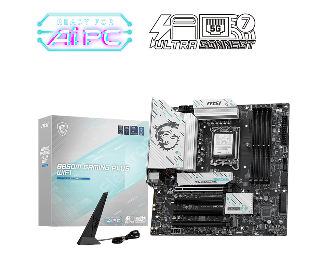 MSI B860M Gaming Plus Wifi 1851P DDR5 Ses Glan DP/HDMI/Type-C SATA3 USB3.2 mATX