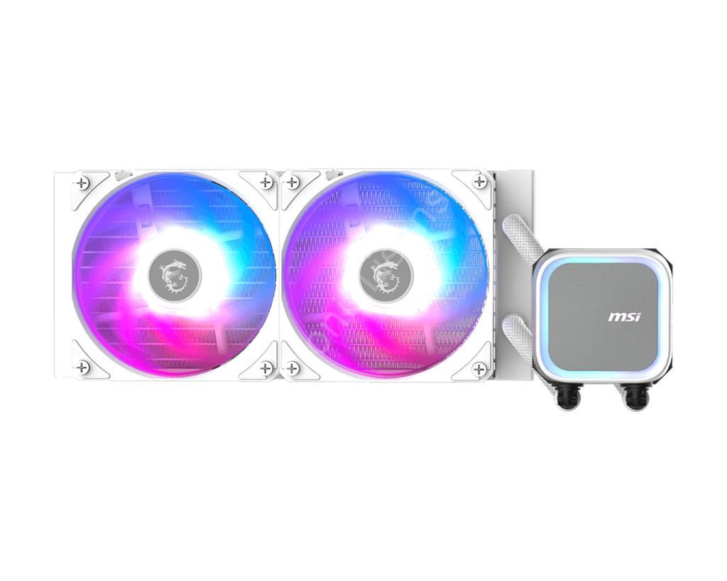 MSI Mag CoreLiquid A13 240 2x12cm ARGB Fan 1851/1700/AM4/AM5 Sıvı Soğutucu Beyaz