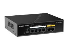 Ruijie Reyee RG-ES106F-P 6 Port 10/100 4xPoE 54W 2xFA-Uplink Yönetilemez Switch