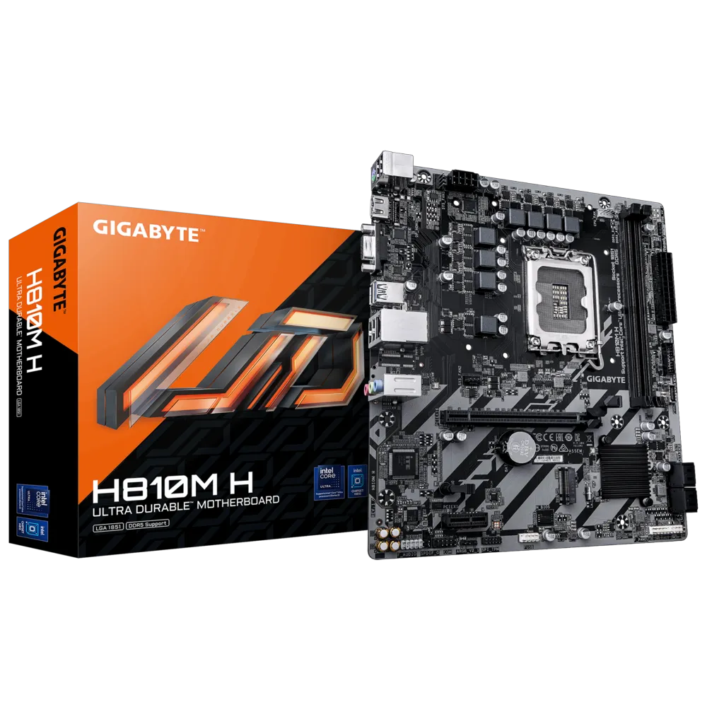 Gigabyte H810M H 1851P DDR5 Ses GLAN HDMI/D-SUB SATA3 USB3.2 mATX