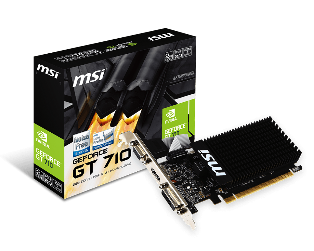 MSI Gt710 2GB GDDR3 64bit HDMI/DVI/VGA (GT 710 2GD3H LP)