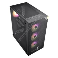Vento VG3400S 650W 80+ USB3.0 4x12cm RGB Fan Siyah E-ATX Kasa