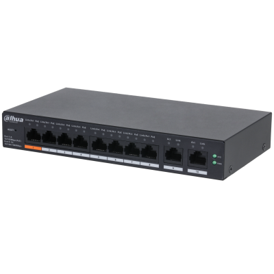 Dahua CS4010-8ET-60 10 Port 10/100 8 Port PoE 60W Yönetilebilir Desktop Switch