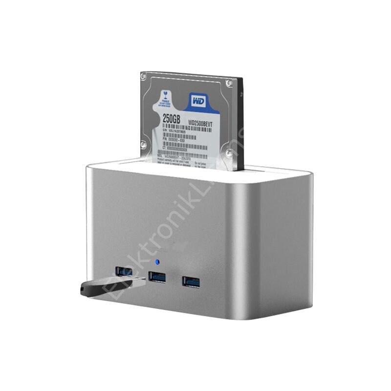 Codegen 2.5/3.5 Sata Hdd Ssd Usb3.0 3 Port Usb Hub Dock Stand (cdg-doc-303)