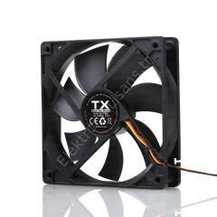 Tx 12cm Siyah Kasa Fanı 120mm