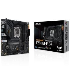 Asus Tuf Gaming B760m-E D4 1700P DDR4 Ses Glan Dp/Hdmi Sata3 Usb3.2 Matx