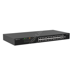 Ruijie Reyee RG-ES126FGS-LP 24 Port FE PoE 180W +2GE +1Combo Yönetilemez Switch
