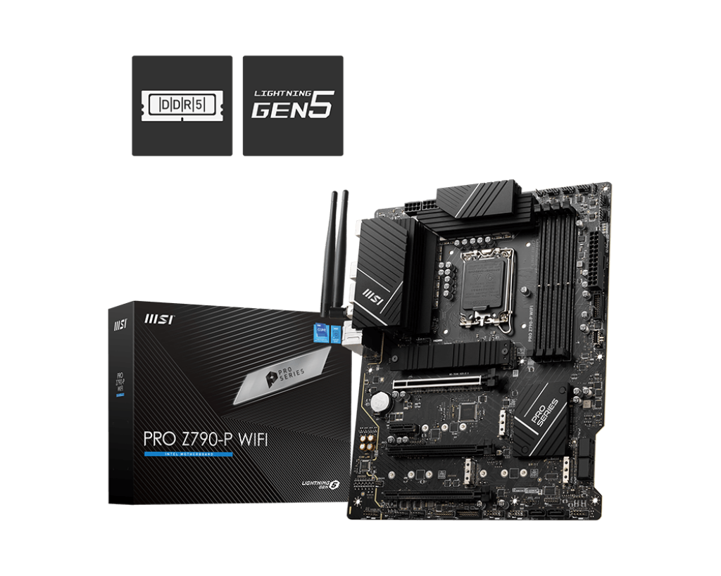 Msi Pro Z790-P Wifi 1700p Ddr5 Ses Glan Dp/Hdmi Sata3 Usb3.2 Atx