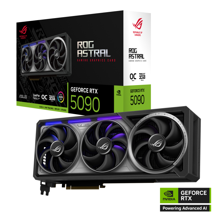 Asus RTX5090 32GB GDDR7 512bit 3xDP/2xHDMI (ROG-Astral-RTX5090-O32G-Gaming)
