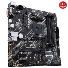 Asus Prime B550M-K AM4 DDR4 Ses GLAN HDMI/DVI/VGA SATA3 USB3.2 mATX