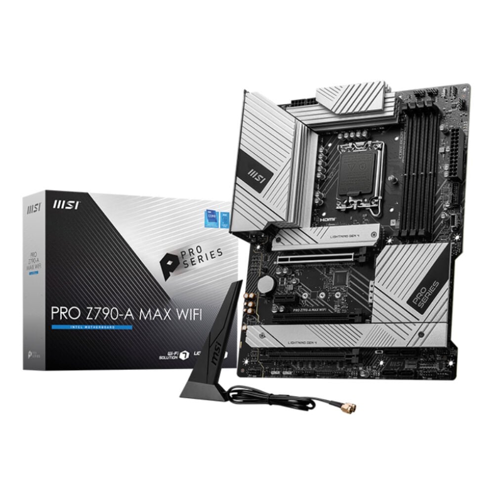 Msi Pro Z790-A Max Wifi 1700p Ddr5 Ses Glan Dp/Hdmi Sata3 Usb3.2 Atx
