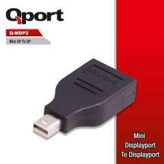 Qport (q-mdp2) Mini Display Port To Display Port Cevirici