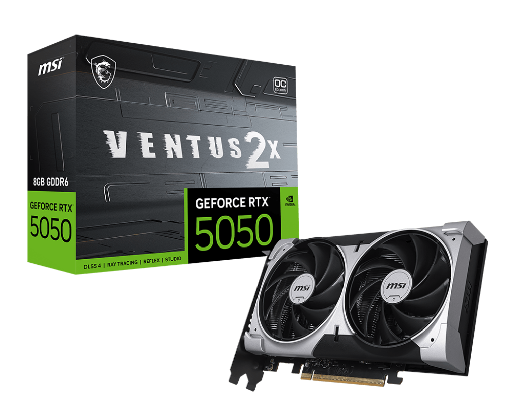 MSI Rtx5050 8GB Gddr6 128bit 3xDP/HDMI (Rtx 5050 8G Ventus 2X OC