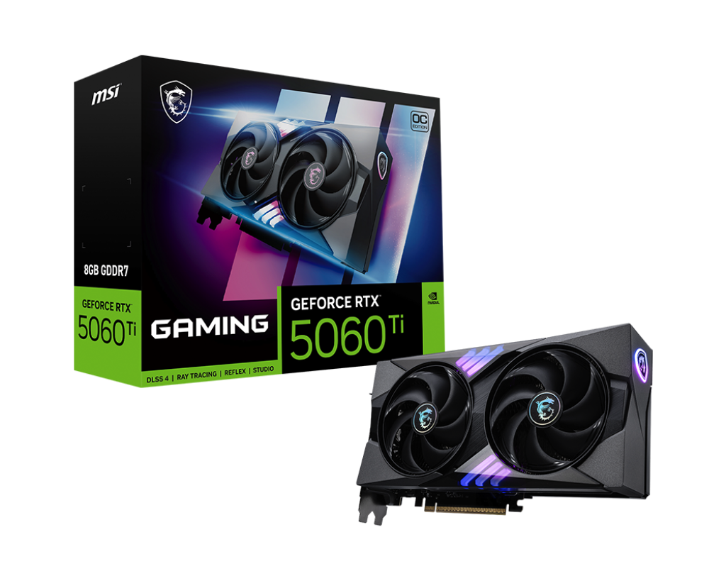 Msi Rtx5060-Ti 8Gb Gddr7 128Bit 3xDp/Hdmi (GeForce Rtx 5060 Ti 8G Gaming Oc)