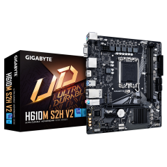 Gigabyte H610M-S2H-V2-DDR5 1700P DDR5 Ses Glan DP/HDMI/D-Sub Sata3 Usb3.2 Matx