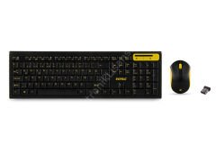 Everest KM-5535 USB Siyah Multimedia Q Kablosuz Standart Klavye + Mouse Set