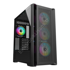 Frisby Fc-9445g 850w 80+bronze Usb3.0 4x12cm Rgb Fan Mid Tower Atx Siyah Kasa