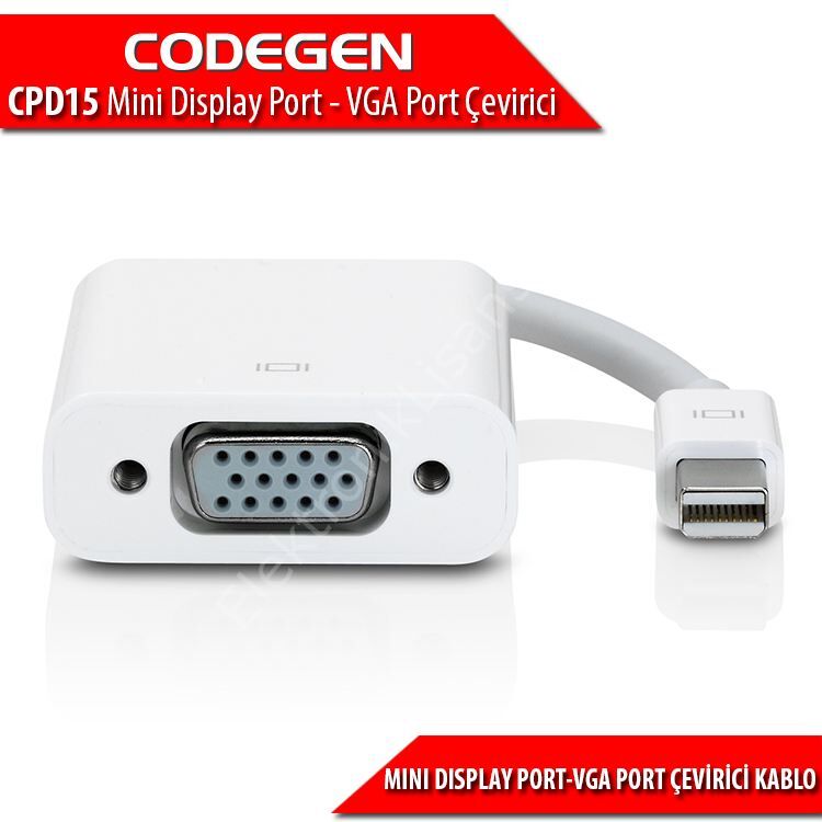 Codegen (cdp15) Mini Display Port To Vga Donusturucu