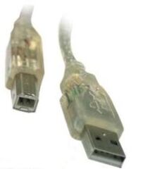 S-Link SL-U2003 USB 2.0 Şeffaf 3mt Printer Kablo