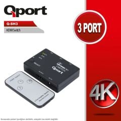 Qport 3 Port Hdmi Switch (q-sh3)