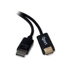 Qport (q-dph) Display Port To Hdmi Cevirici 1.8m Kablo