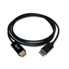 Qport (q-dph) Display Port To Hdmi Cevirici 1.8m Kablo