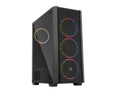 Frisby FC-9420G 600W 80+ Bronze USB3.0 4x12cm Fan Pencereli ATX Siyah Kasa