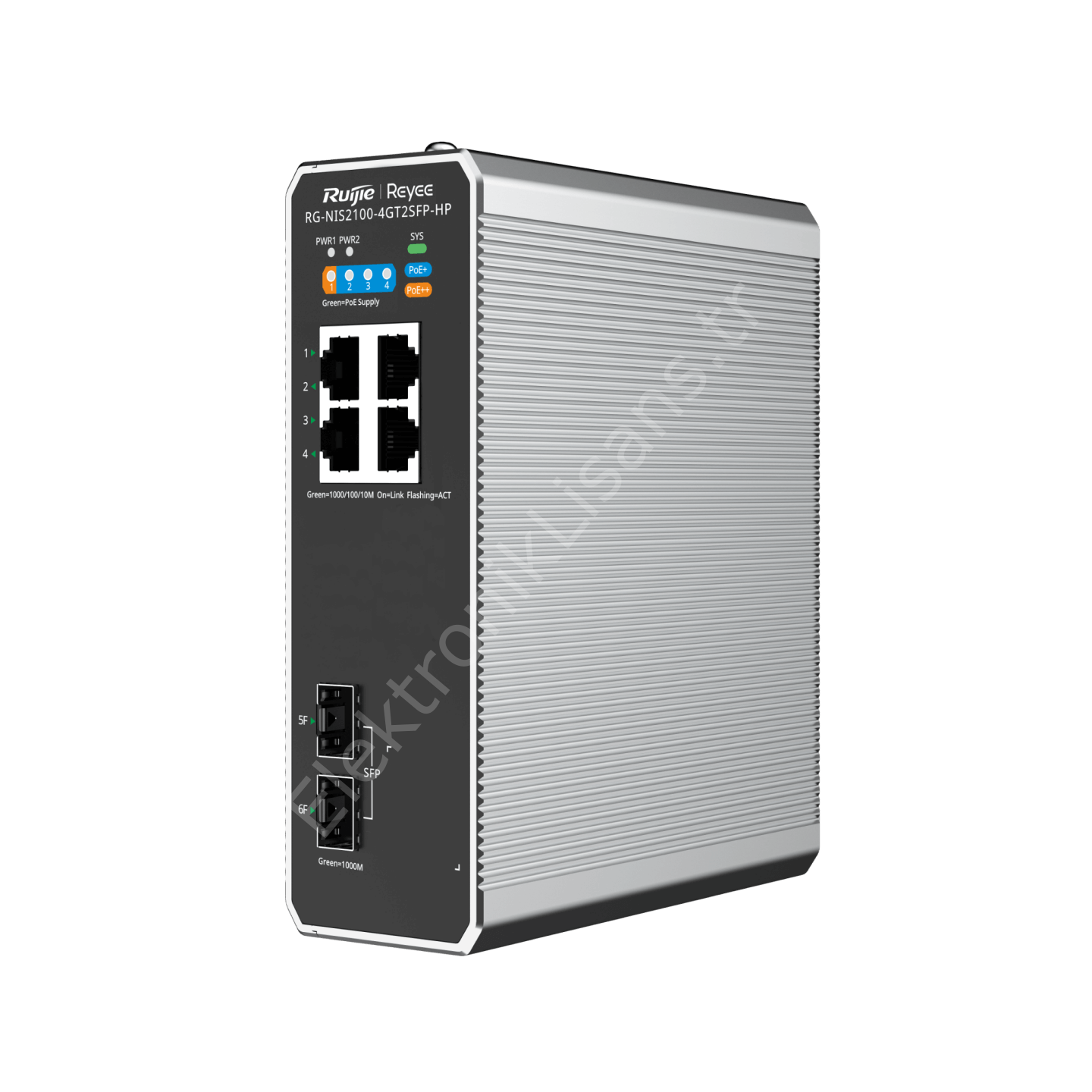 Reyee RG-NIS2100-4GT2SFP-HP 4 Port 10/100/1000 PoE 120W +2SFP Endüstriyel Switch