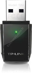 TP-Link Archer T2U 433Mbps 5GHz+150Mbps 2.4GHz Kablosuz Dualband USB Adaptör